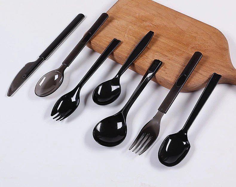 Disposal plastic spoon injection molding machine