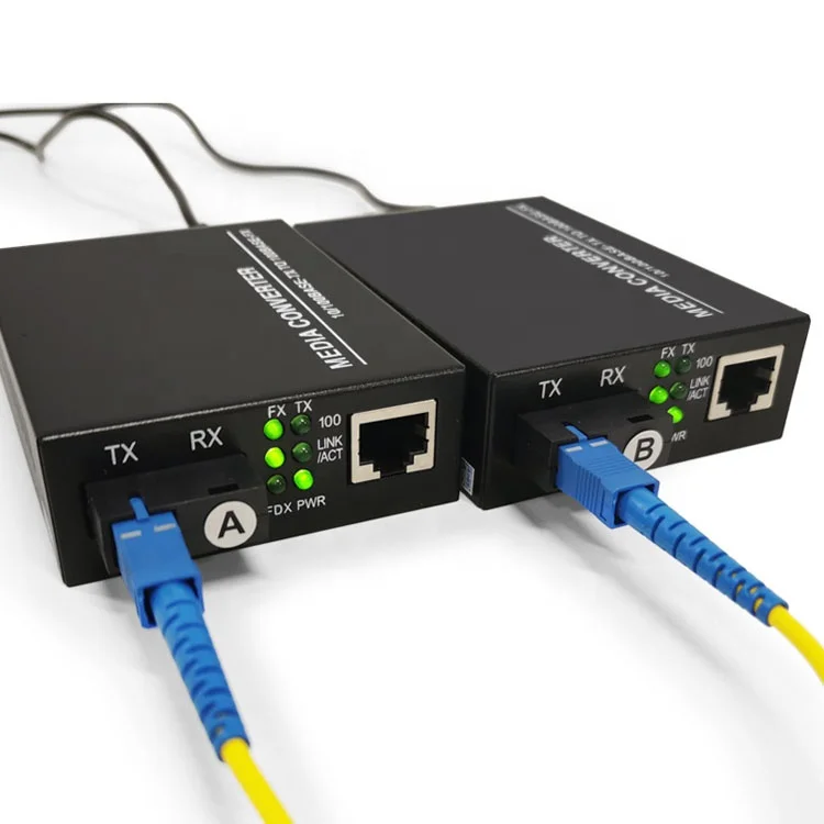 
Media converter 10/100 Mbps single fiber single mode 20km media converter fiber transceiver 