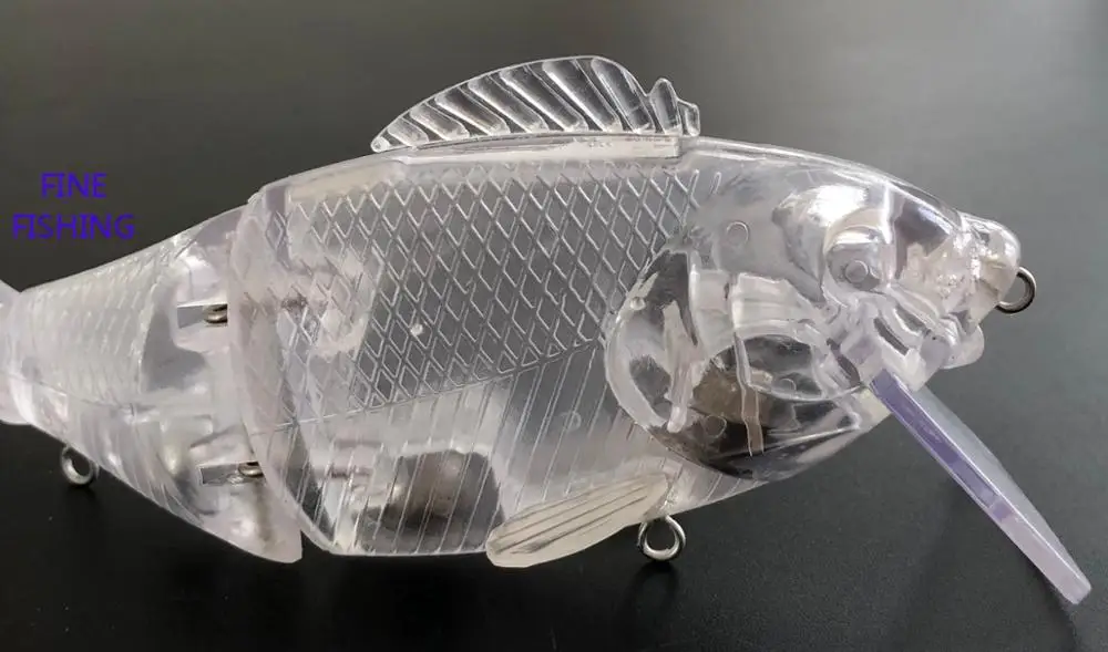 145mm unpainted fishing lure 41.5g blank swimbait 8084# Free Eye