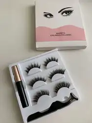 2020-2021 hot sale wholesale faux mink eyelash magnetic eyelashes eyeliner lashes