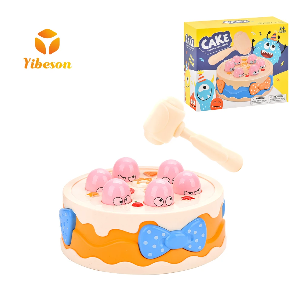 Party Favors Early Educational Creative Whacking Mice Games Machines Cartoon Cake Shaped Plastic Whack a Mole Toys For Children