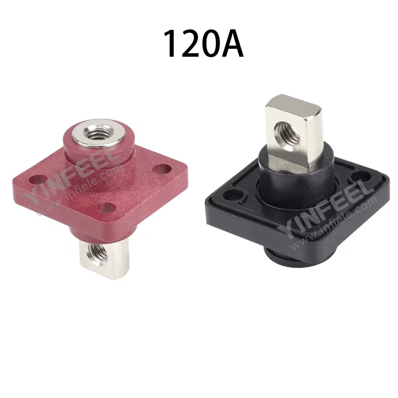 120A/150A/200A/300A/500A threaded copper lithium through panel high current battery terminal