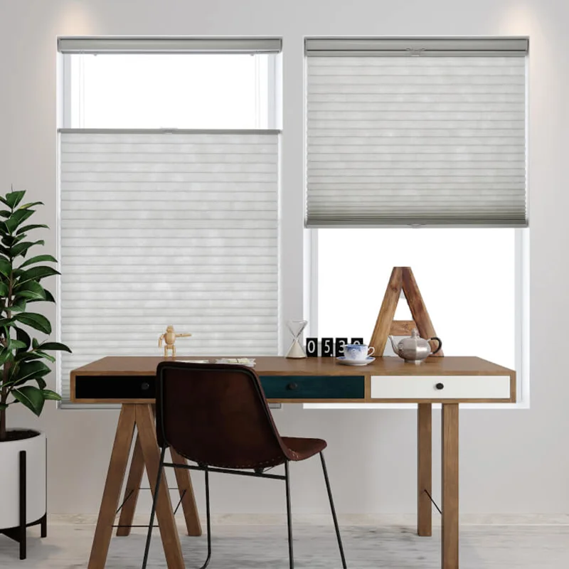 Chain Automatic Honeycomb Shades Small Orders /Sunroom Honeycomb Cellular Motorized Blinds