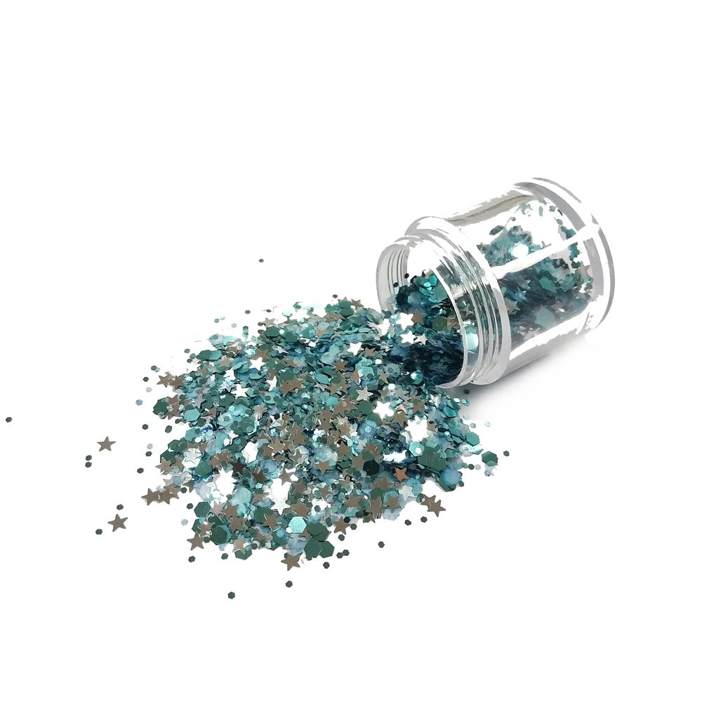 Bulk New Year Christmas decoration Fine Chunky Glitter, wholesale Chunky Face  Craft Glitter Powder