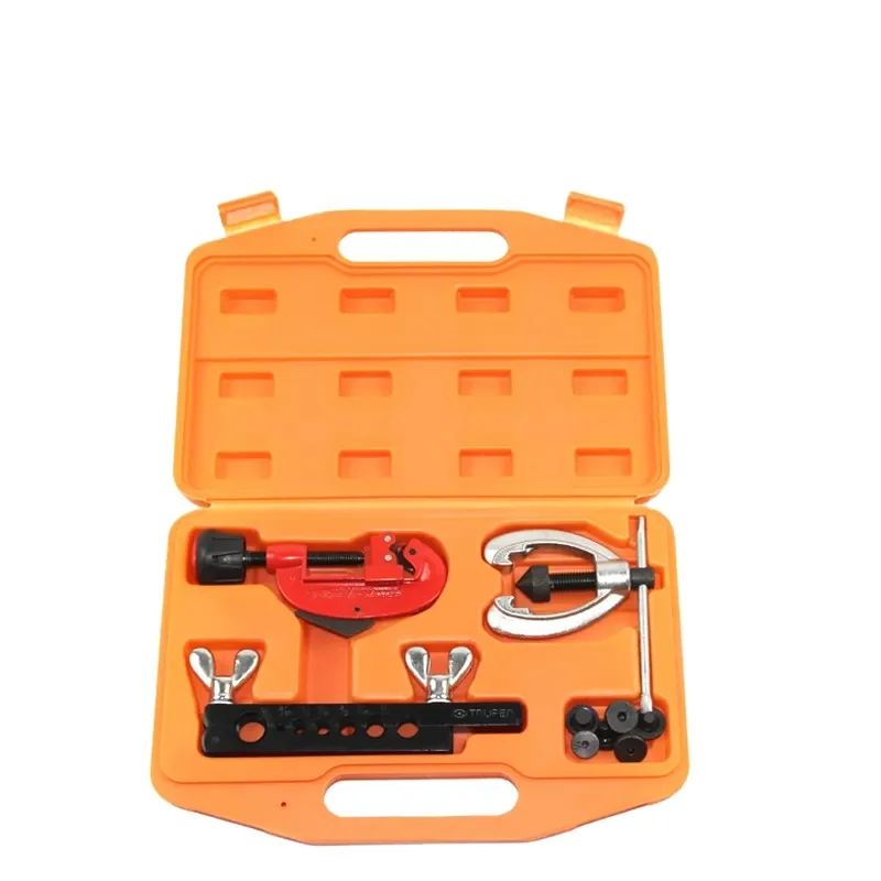 HVAC/R Tools CT-2029B 5-16mm Auto Repair Hand Tools HVAC Refrigeration Copper Tube Cutter 7 Hole Double Flaring Tool Kit Set