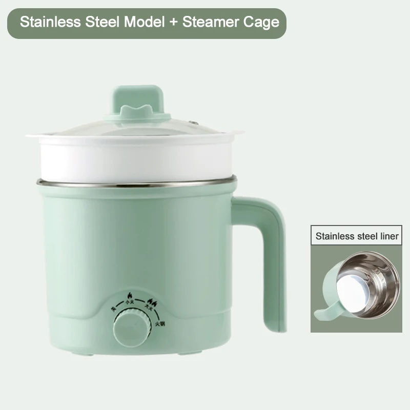 1.8L Household Small Multifunctional Cooker Electric Cooking Pot Mini Electric Frying Pan Cooker