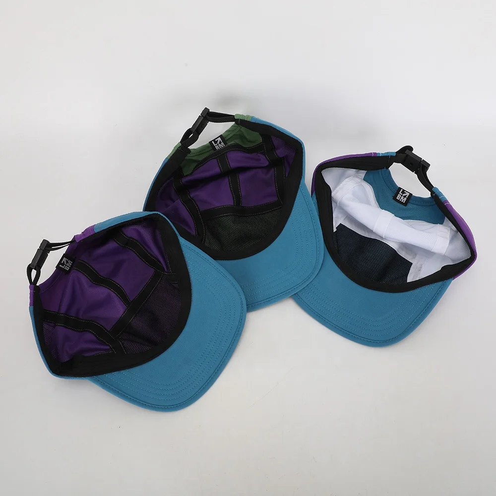 OEM Custom Design Embroidery Logo All Over Printing 5 Panel Camp Cap,Sports Running Camper Hat,Lightweight Outdoor Camping Cap