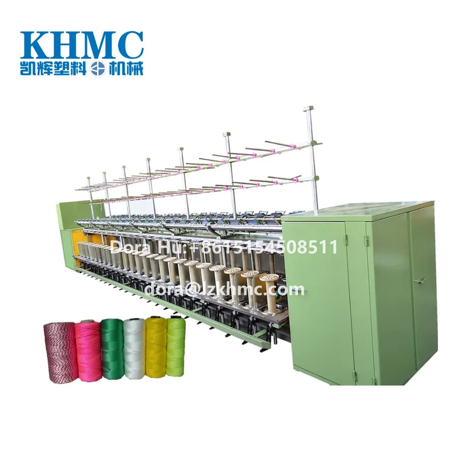 pp multifilament yarn ring twister polyester twisting machine from bobbins