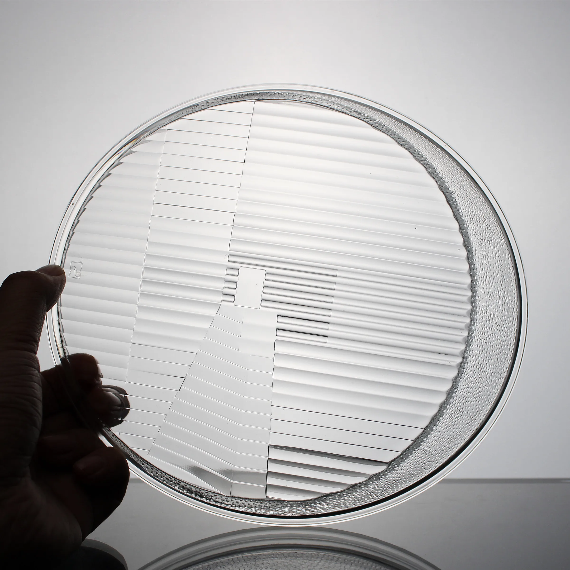 Factory Custom Size Shape Color Mold Pressed High Borosilicate Headlights Lens Cover Headlamp Transparent Glass Lamp Cover