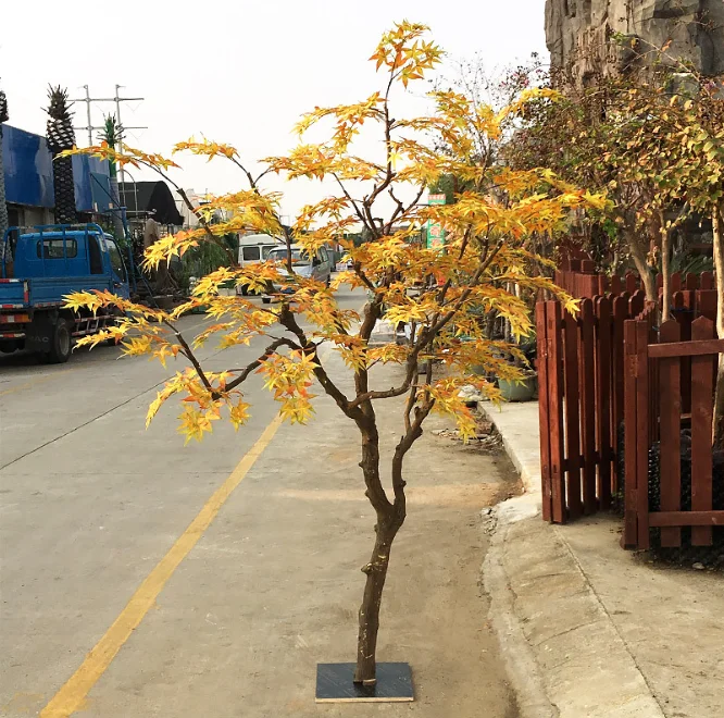 Exportable small artificial maple trees bonsai for project decoration