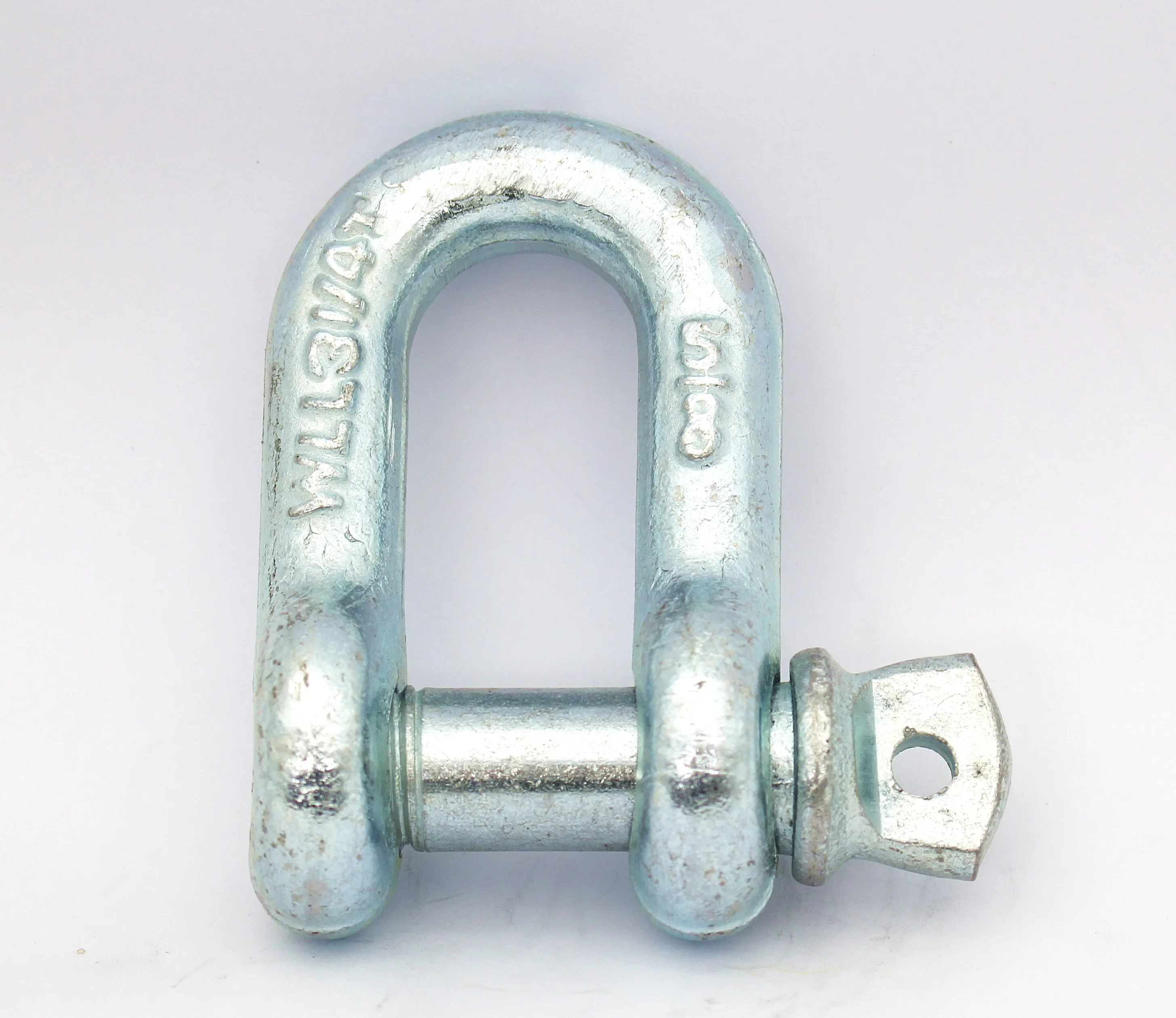 Galvanized carbon steel Drop forged Lifting Screw Pin Anchor Chain Dee US Type G-210 D shackle