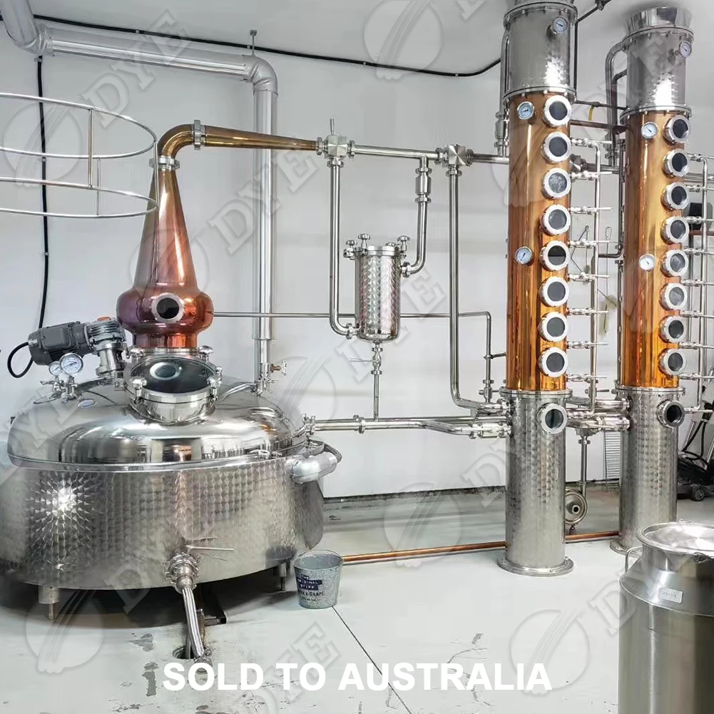 DYE Copper Distillation Equipment high quality alcohol making machine