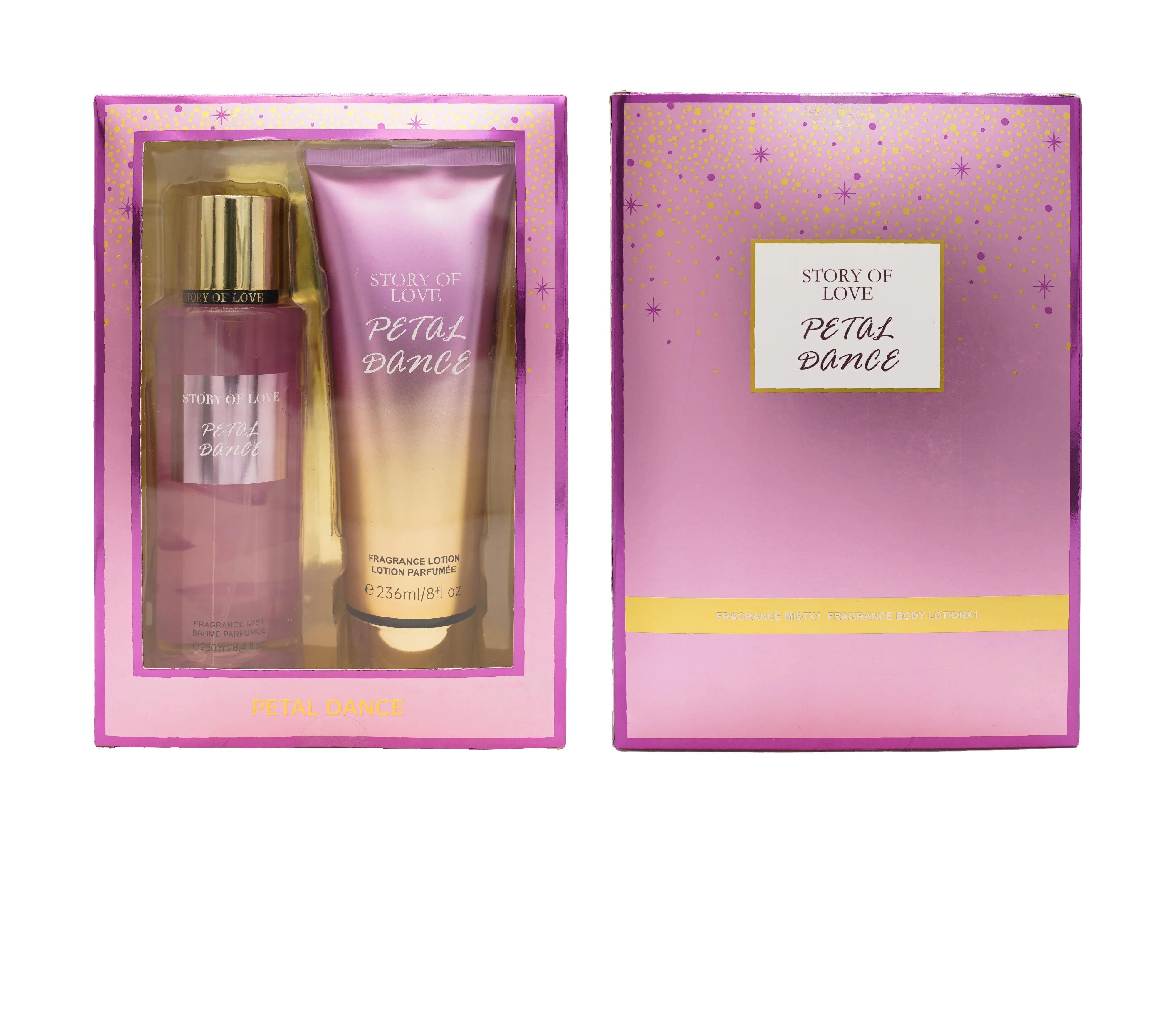 BTM028 90ml body fragrance lotion 88ml body perfume romantic different flavors high-quality Christmas gift boxes