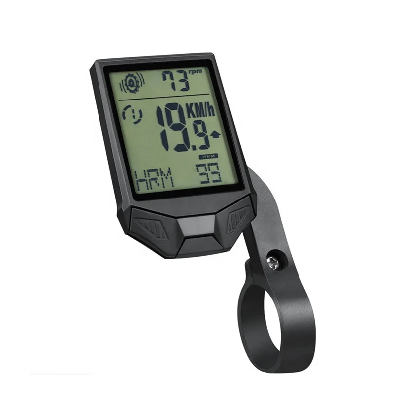 Multi Function HD Display Waterproof Spin Bike Computer With Heart Rate