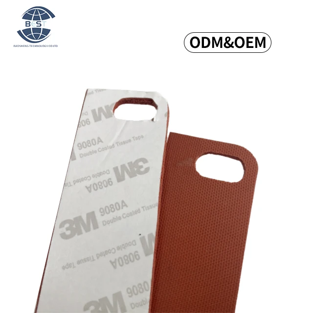 Factory burst 3mm thickness customizable adhesive high elasticity silicone polyurethane sealing vibration damping pad