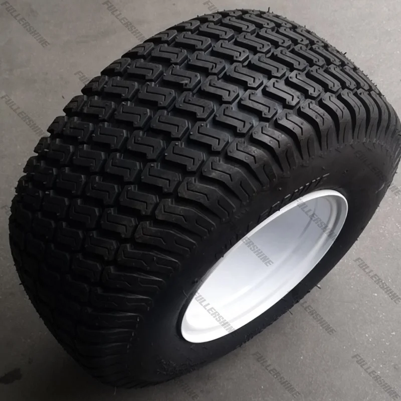 Rough Turf Grass pattern  Golf Car Tyre/Tire/Wheel with White Steel Rim 18x8.50-8/18X8.50-8/18*8.50-8