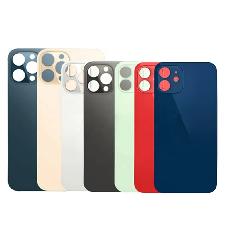 Корпус мобильного телефона с большим отверстием, заднее стекло для iPhone x 12 12mini 12 pro max 8 8P x xr xs max 11 pro max SE2