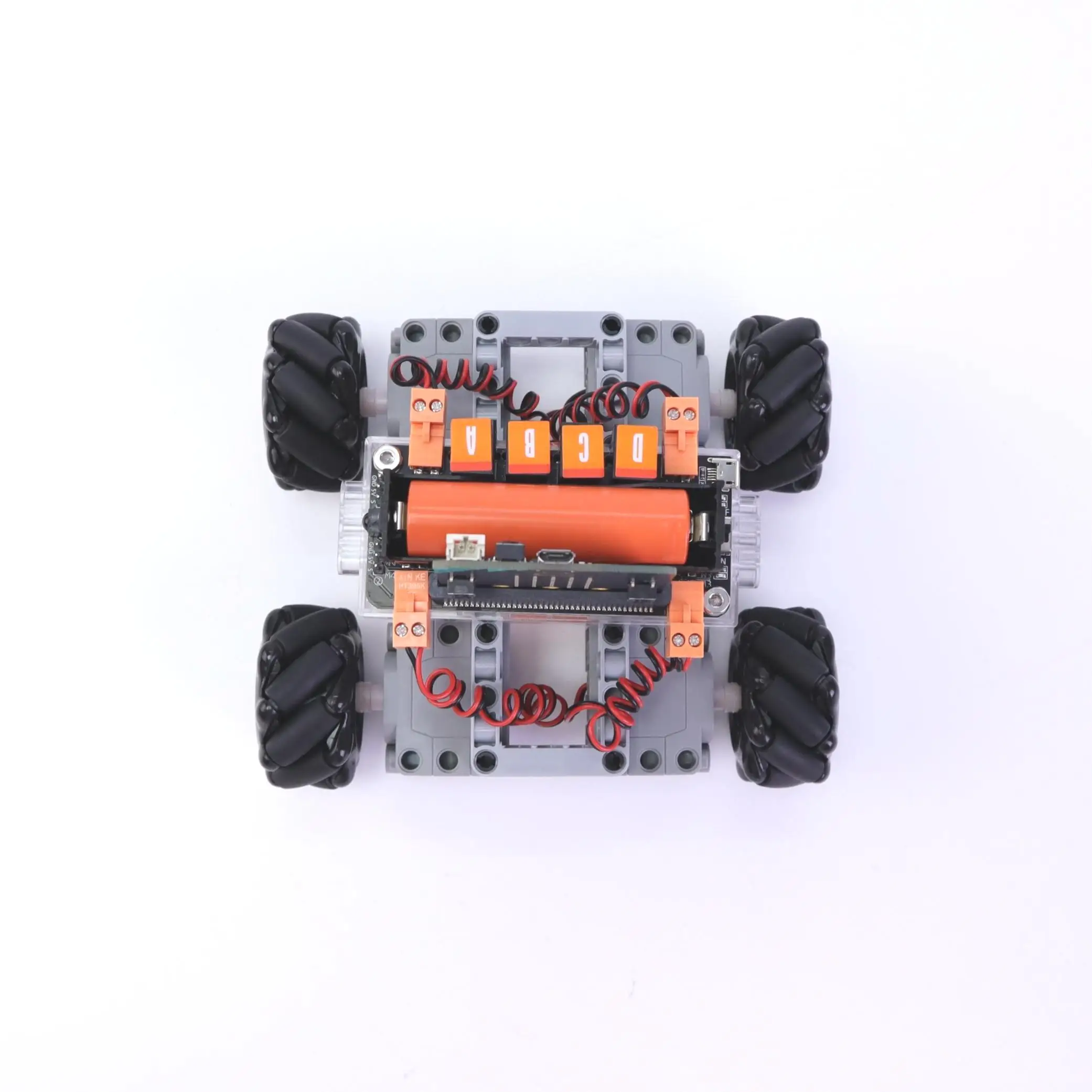 Weeemake 4WD Mecanum DIY robot stem metal car electric toy educated code for ai coding for school students programming Educ