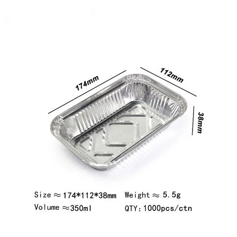 Different Shape Aluminum Foil Trays Customized Food Grade 8011 1100 3003 Aluminium Foil Container With Lidsy