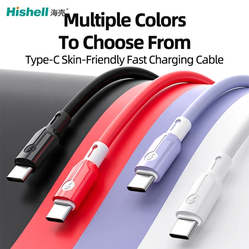 Liquid Silicone Material Type-C 1M Data Transmission USB Cable