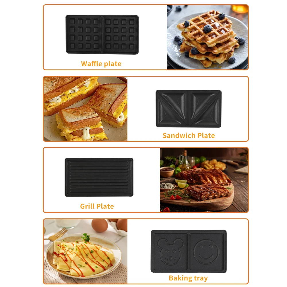 Chukang high quality breakfast sandwich maker donut machine electric waffles machine for home waffle maker with factory price