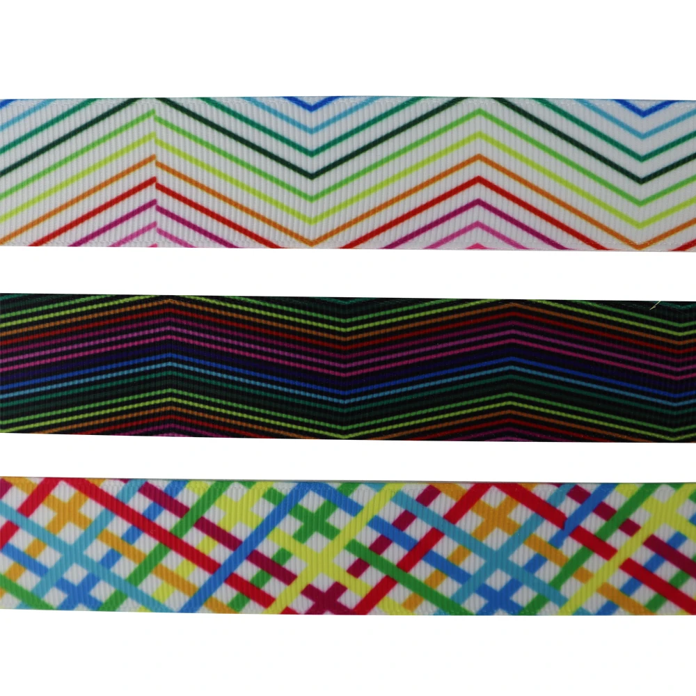 
colorful twill stripe grosgrain ribbon for medal 