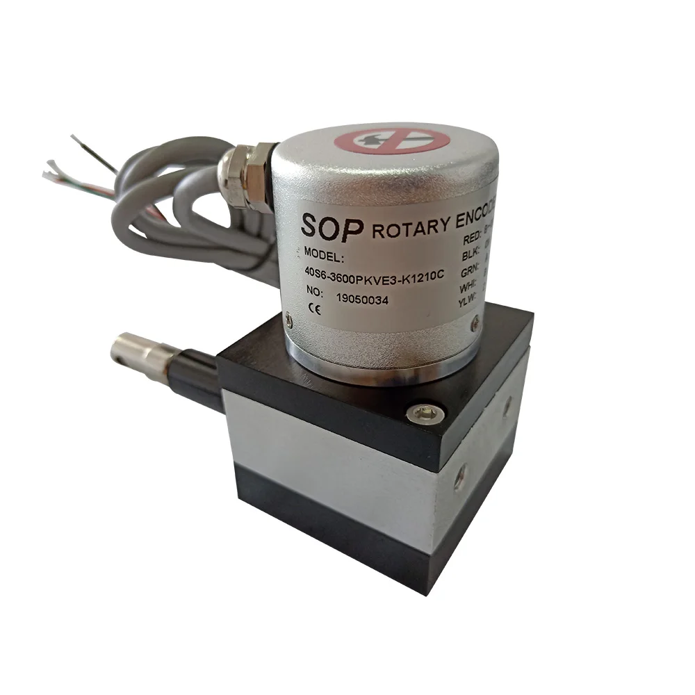 1000mm ABZ Pulse 3600 ppr Draw Wire Incremental Optical Rotary Encoder