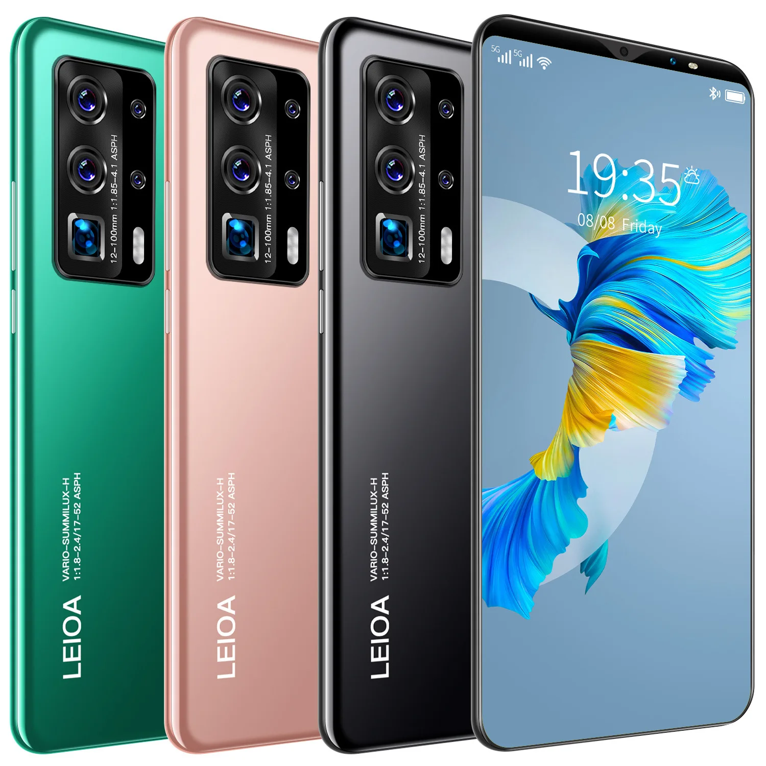 Android мобильный телефон P45 Pro 3G/4G/5G смартфон 6,3 дюйма MTK6875 10 ядер две SIM Дешевые мобильные телефоны с ID разблокировкой по лицу