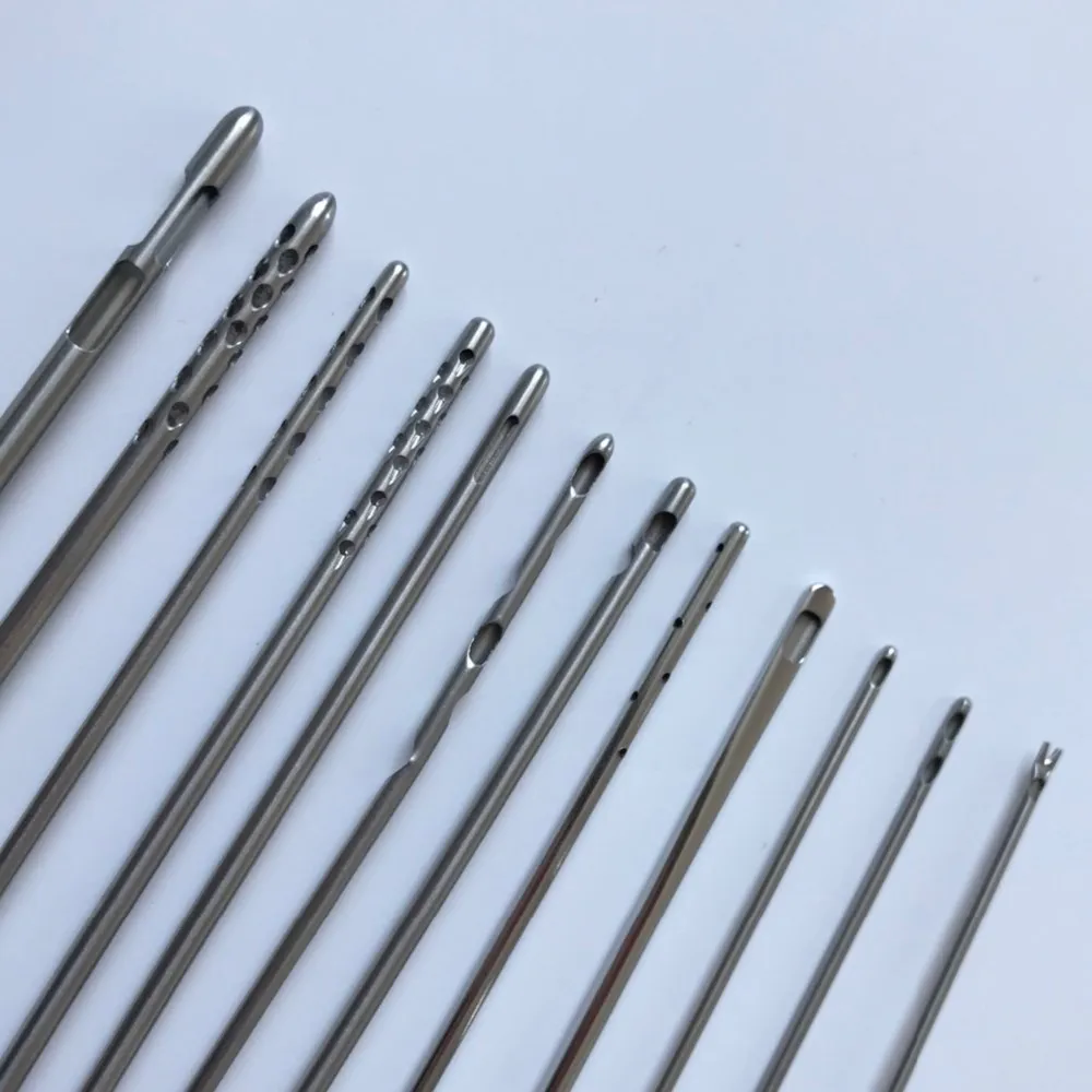 Facial fat transfer kit for fat transplantation liposuction fat harvesting cannulas Set