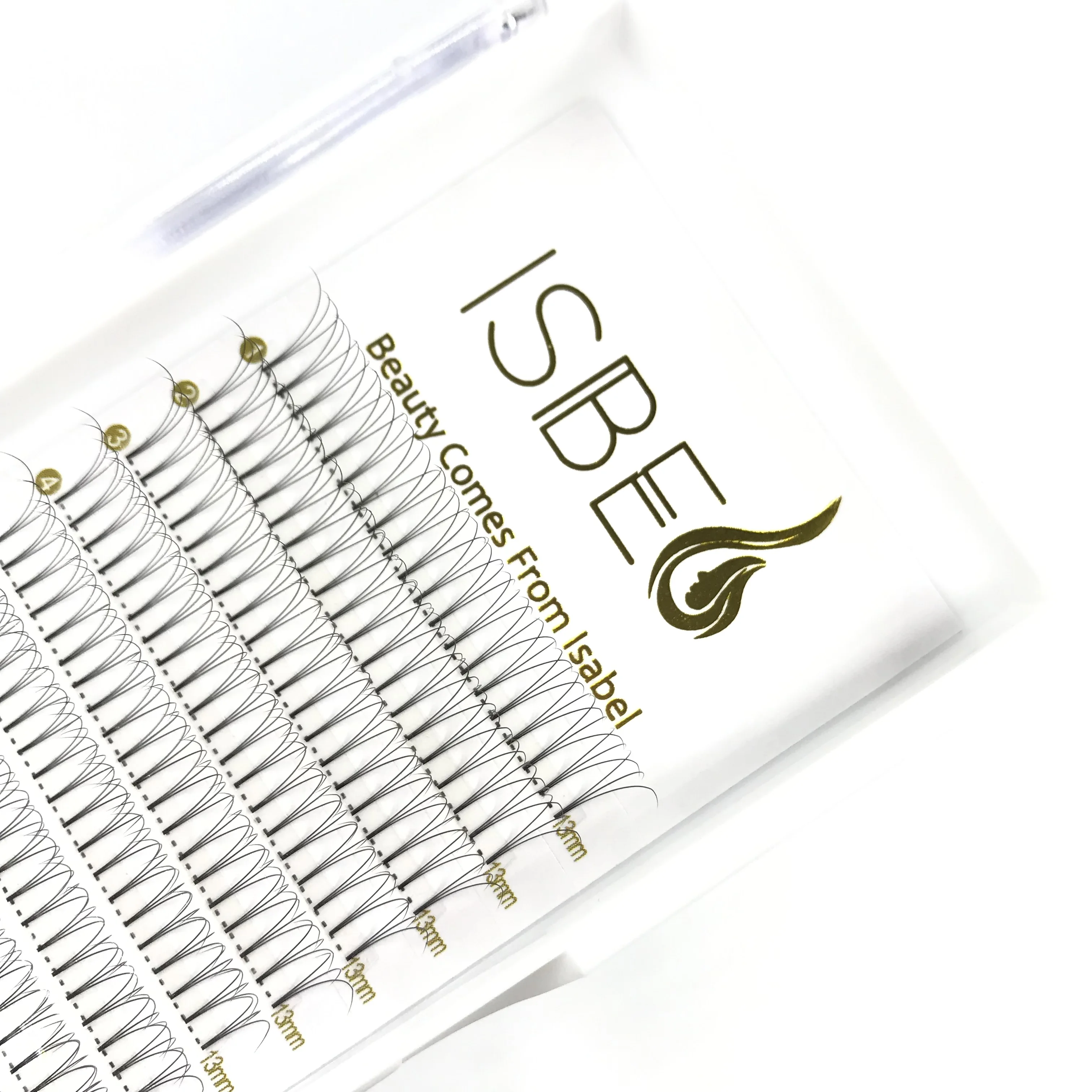 7MM-20MM Volume Lash Extensions 2D 3D 4D 5D 6D   Short Stem Premade Volume Fans