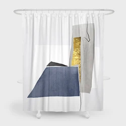 2022 Amazon Hot Selling Shower Curtain For Bathroom Printed Waterproof Designers Shower Curtains Set Shower Curtain Fabric