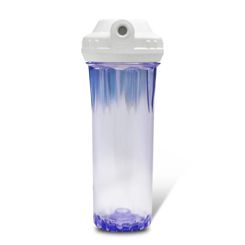 hot selling pp high flow multi cartridge transparent clear commercial 10 inch cartridge water filter housing