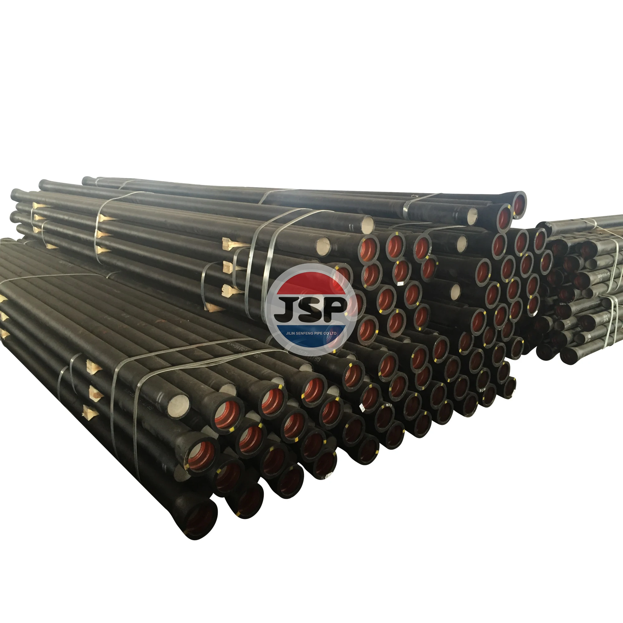 JSP Hot Sale Top Quality ISO2531 Class K9 C40 C30 C25 Ductile Cast Iron Pipe China DI Pipe DN80-DN2600 For Water System