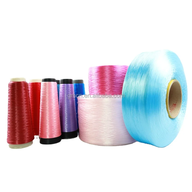 HIGHT STRENGTH COLORFUL 300D 600D 900D RECYCLED PP YARN FOR WOVEN WEBBING 100% POLYPROPYLENE YARN