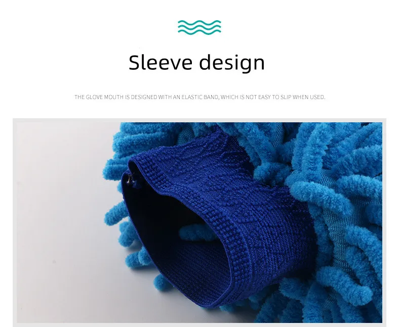 Scratch free, lint-free, great absorbent  Microfiber Chenille Car Wash Mitt Microfiber Car Wash Mitt  For  Car  Cleaning