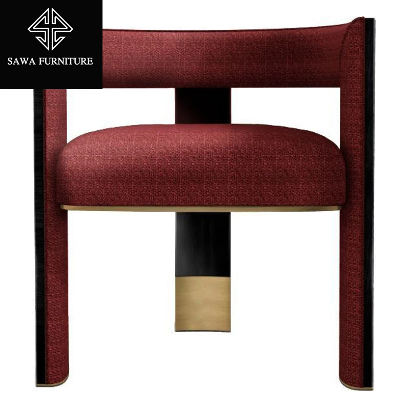 Nordic Light luxury minimalist solid wood conference chair office Club hotel leisure dining chair armchair furniture