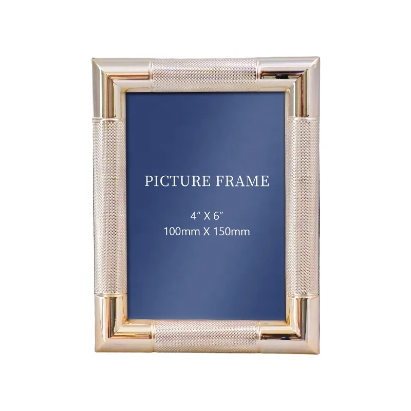 Silver Glitter Wide Edge Photo Frame Silver Plated Photo Frame Landscape or Portrait for Table