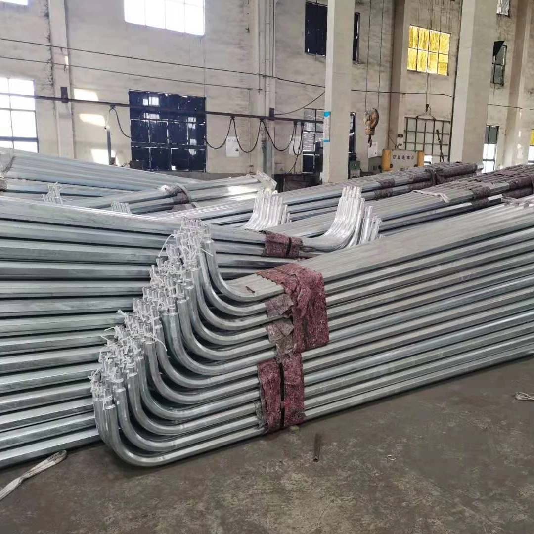 Manufacturer supply outdoor steel street light pole lamp post 9m 12m for sale