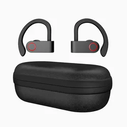 2020 New Bt 5.0 A9 TWS Wireless Earphone In-ear Ear Hook Sports Headphone Noise Cancelling Stereo Earphone Headphone with Hook