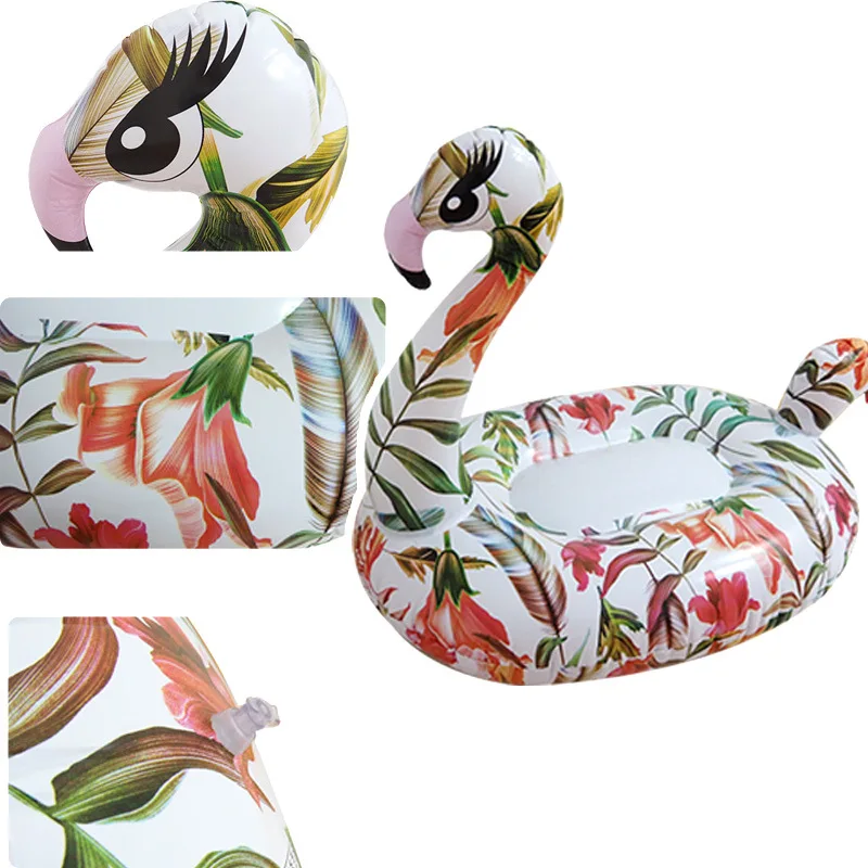 Summer Pool Party Inflatable Beach Float Inflatable Flamingo Tube Swimming Pool Float For Adults