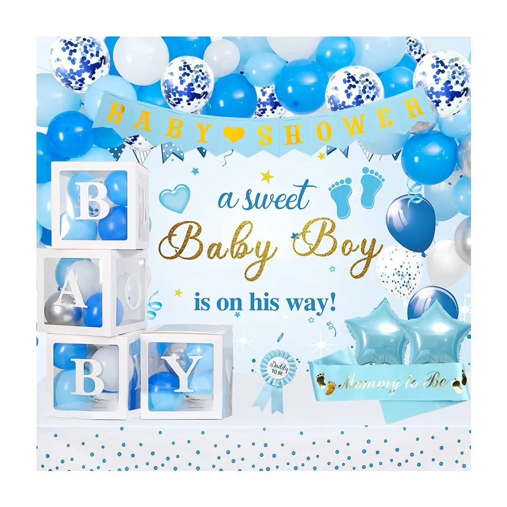 baby shower balloon box baby shower decorations for boy