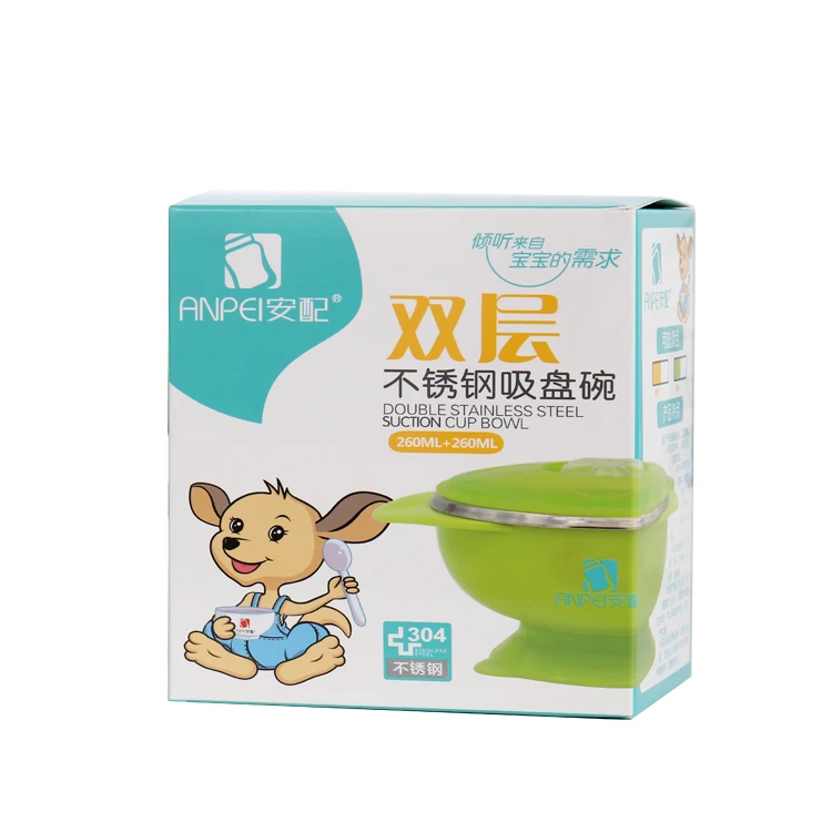 Factory wholesale high-quality baby tableware 304 stainless steel insulation baby suction cup 500ml