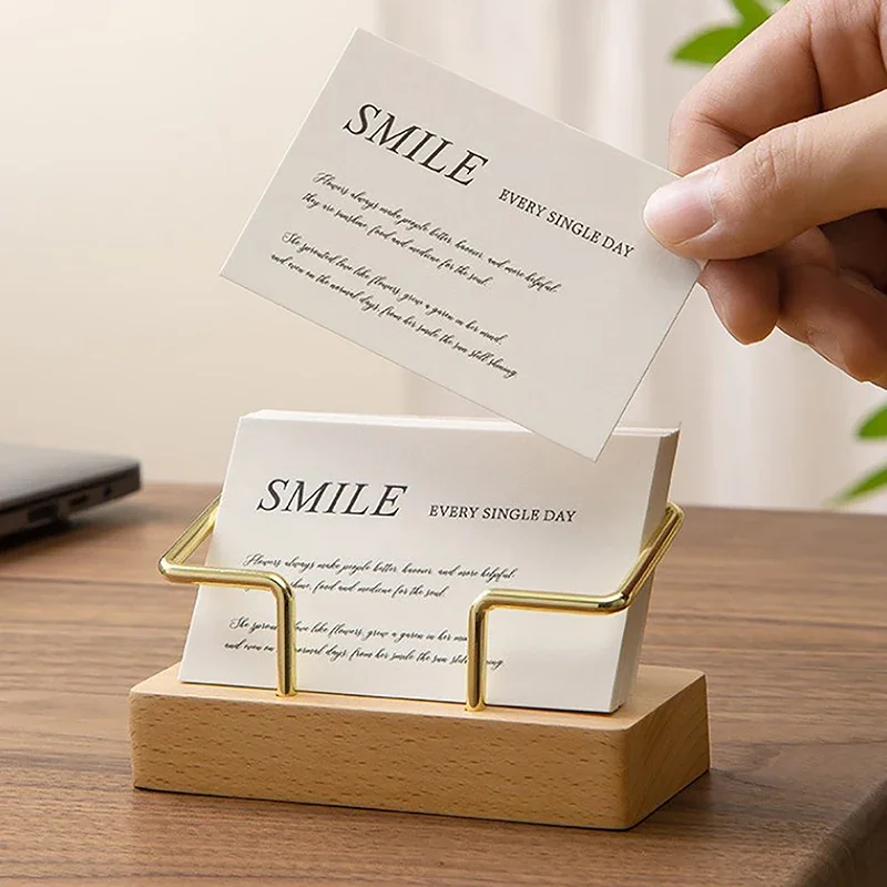 High-end Front Desk Business Card Display Wholesale Storage Creative Table Face Card Holder Business Card Box