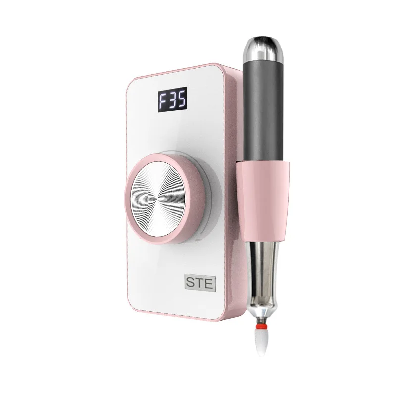 Coreless Motor 35000RPM Rechargeable Nail Drill Machine for Manicure Pedicure Portable Polisher Electric File Machine