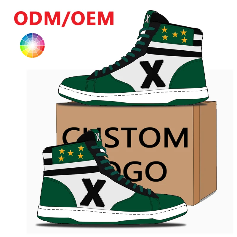 OEM ODM Manufacturers Original Customized Logo Genuine Leather Low Sneakers Design Skateboard Casual Men Custom Shoes for Women