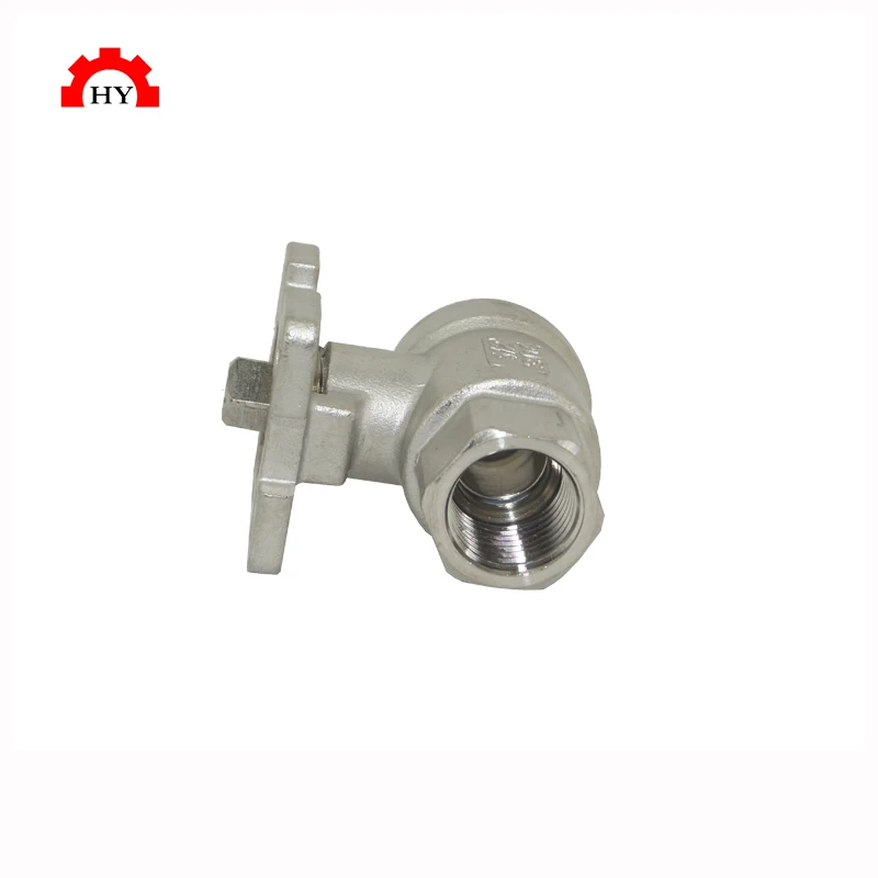 Professional custom ss304/316 stainless steel two-piece manual threaded ball valve dn8-dn100 1000wog platform with lock