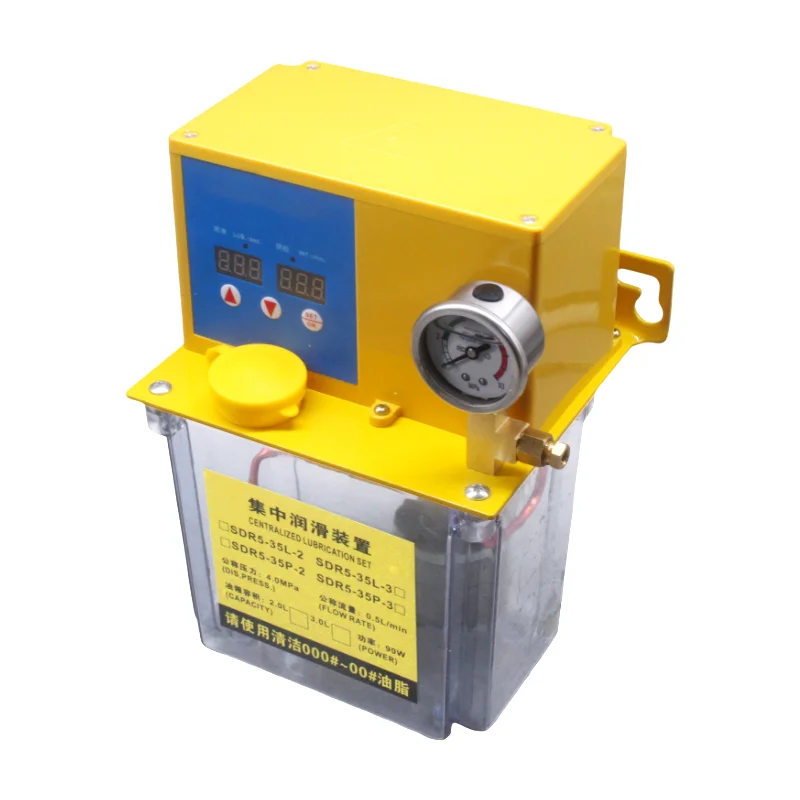 oil press machine electric lubricator gear pump micro computer type Grease volumetric lubrication system