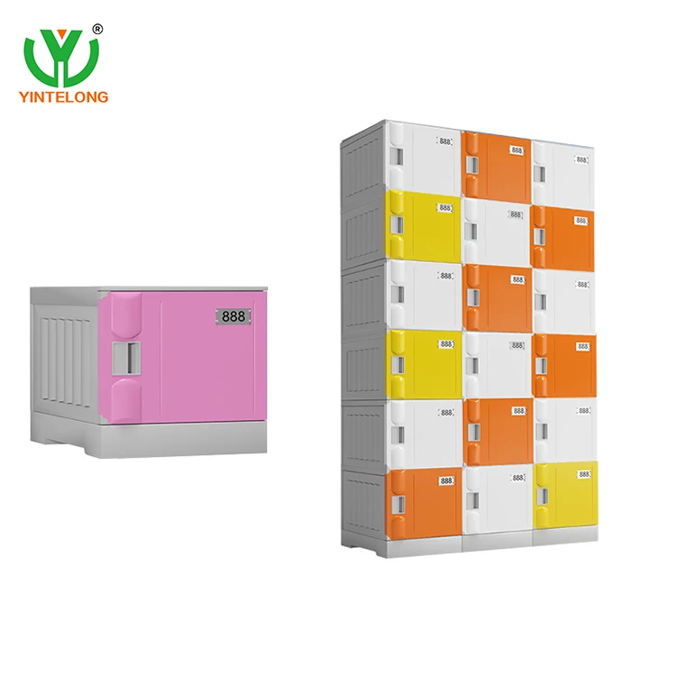 YL Abs Plastic Locker  Gym Clothes Storage Cabinet Lockers Knock Down Assembled Locker