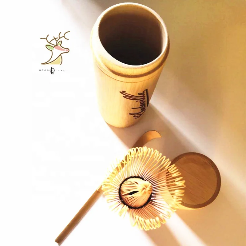 100 Prongs Natural Bamboo Tea Whisk Chasen Preparing Matcha Powder Brush Tool Tea Traditional Scoop Matcha Green Tea Whisk