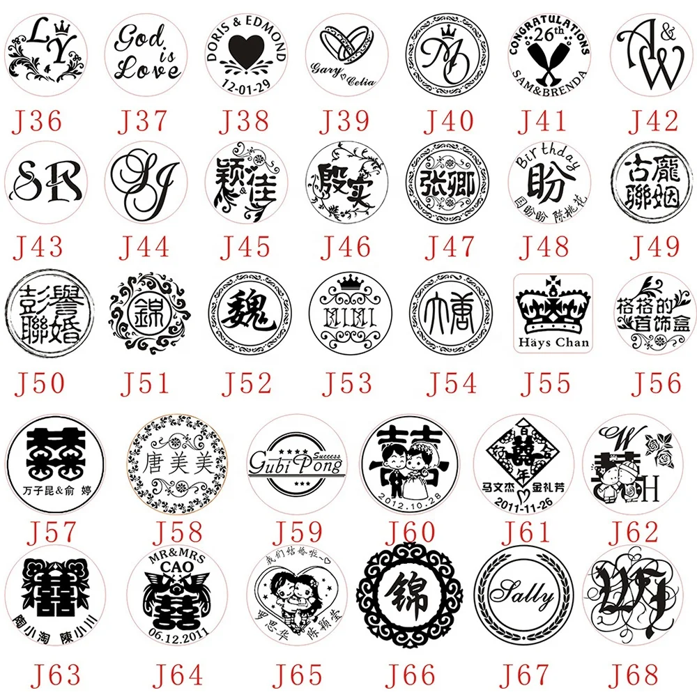 Retail custom wax stamp wedding seal 20-30mm